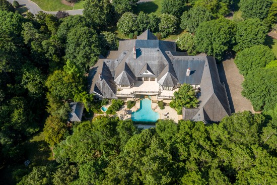 Area view of 12324 birchfalls drive and pool