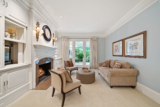living room in guest suite at 12324 birchfalls drive