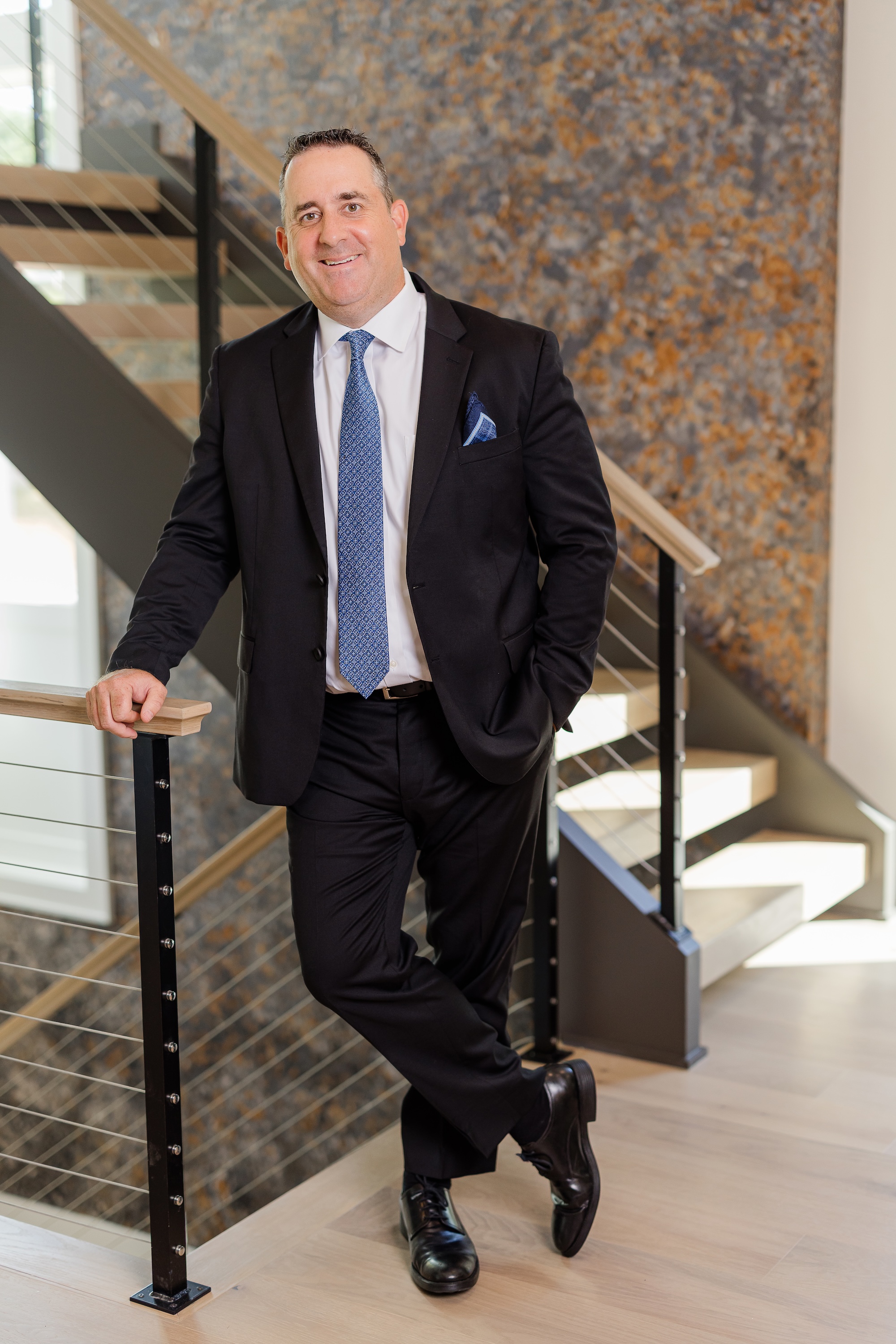 person helping organize donation